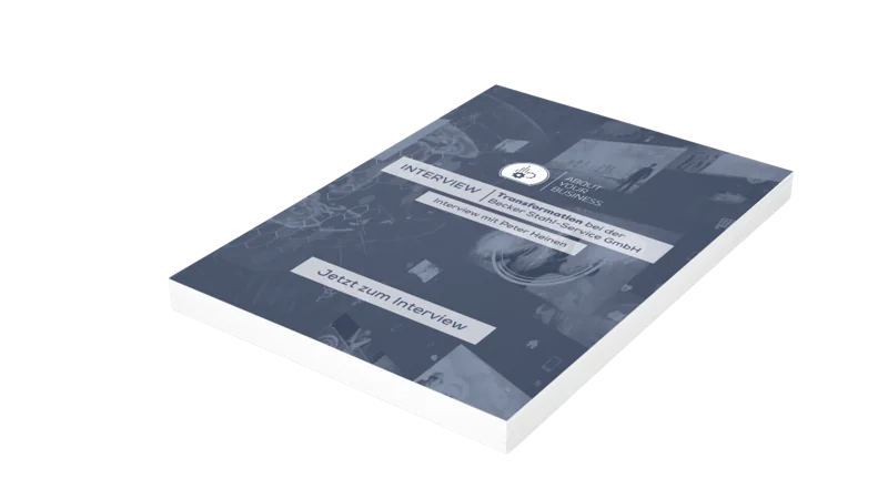Titelseite des Interviews mit Peter Heinen